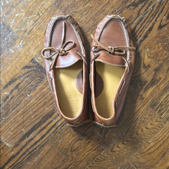 Cole Haan Brown Leather Loafers Moccasin-Style Slip-Ons - Picture 1 of 2